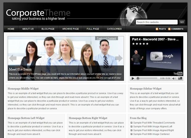 High quality Corporate WordPress Theme