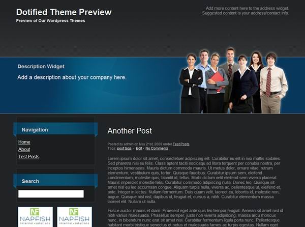 black wordpress business_theme