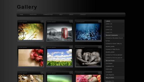 blogger 3 Columns gallery templates