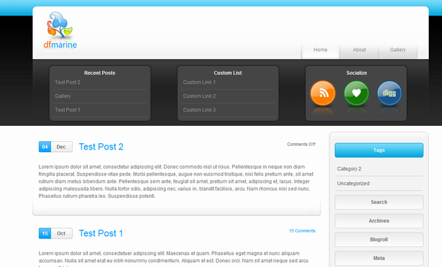 free corporate wordpress theme