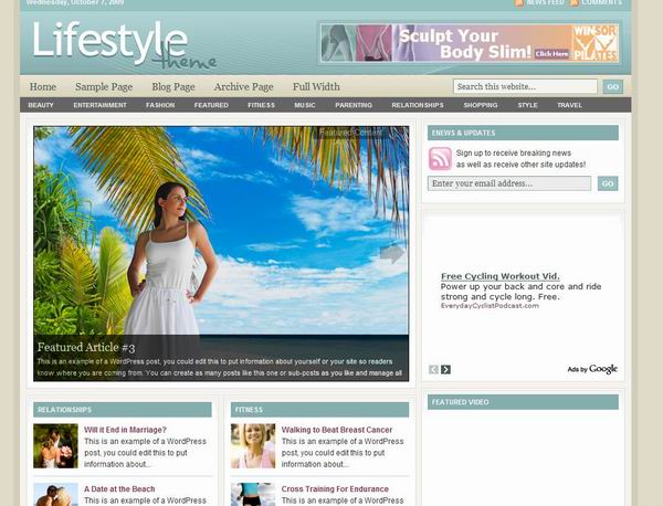 free Studio Press Lifestyle theme