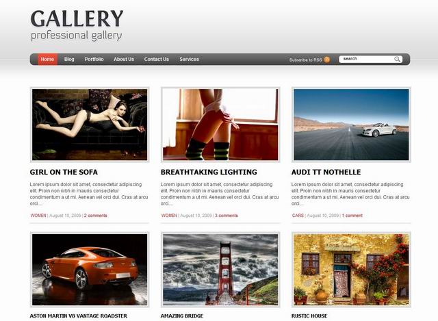 gallery wordpress theme