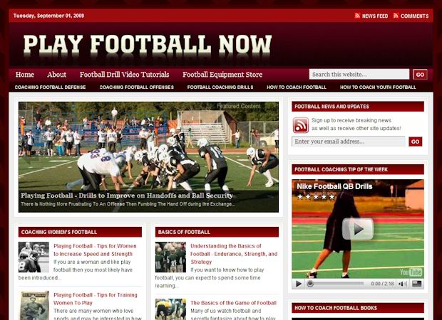 playfootball wordpress Church Theme