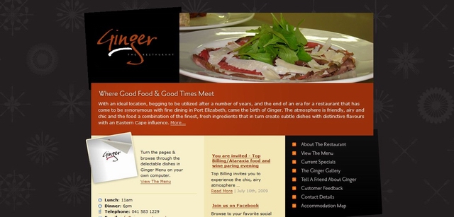 restaurant website wordpress theme