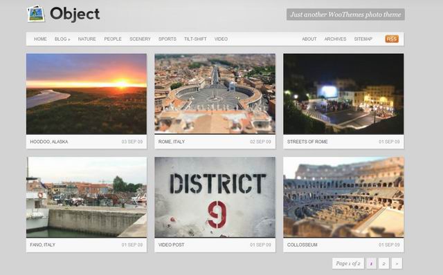wordpress object gallery theme
