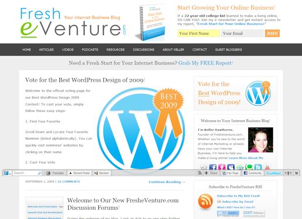 fresheventure wordpress affilate theme