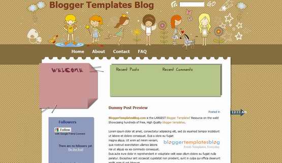 girls-fantasy-land-blogger-template