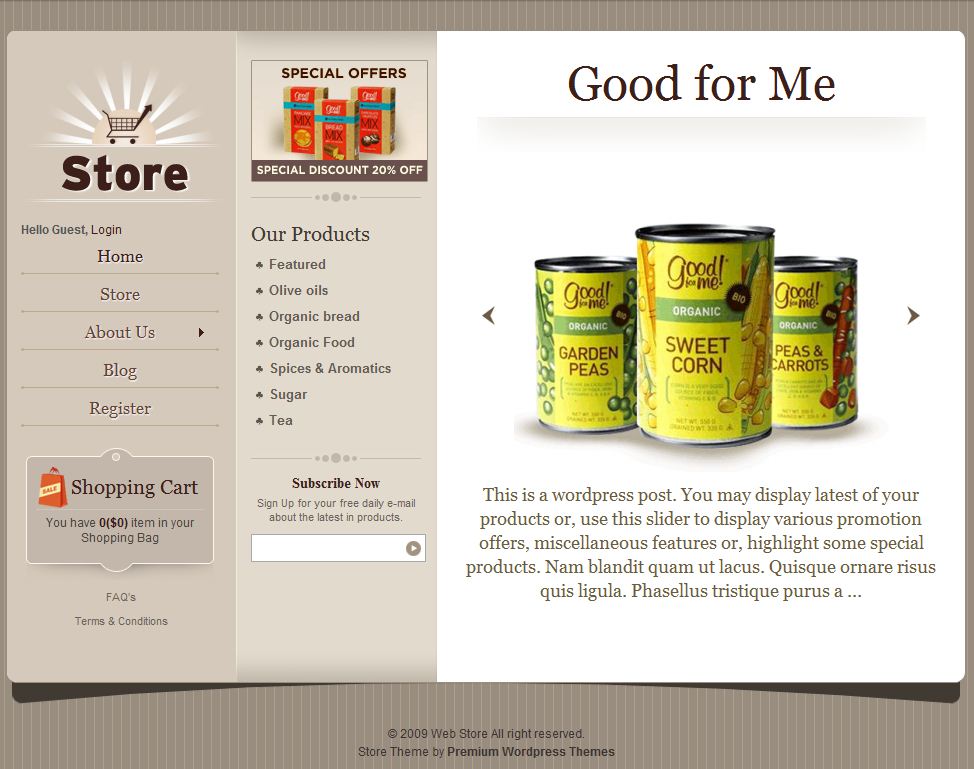 E-commerce WordPress Theme