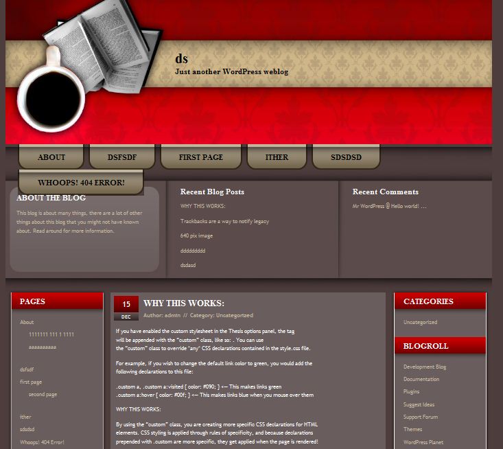 free cafe restaurant wordpress theme