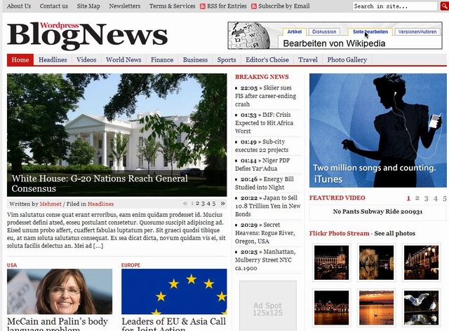 gabfirethemes blognews newspaper template