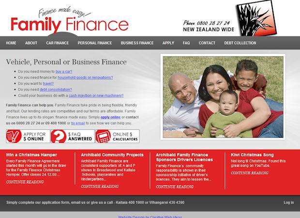 cms wordpress template Family Finance