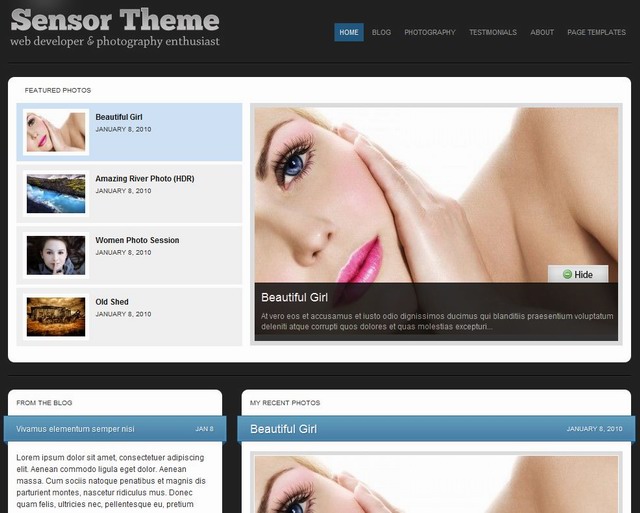 photography wordpress theme wpzoom