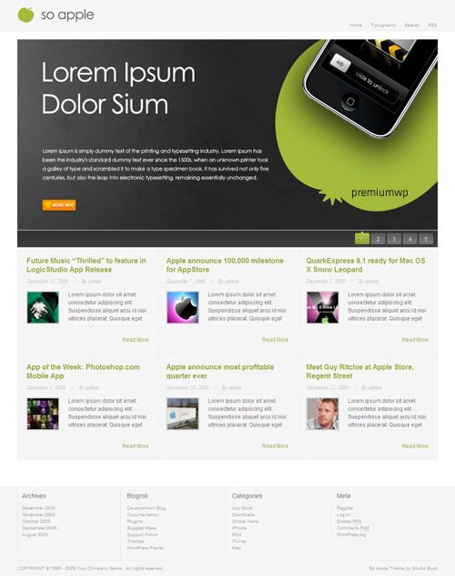 so apple wordpress theme