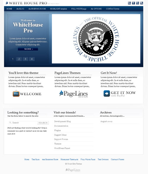 WhiteHouse Pro wordpress theme