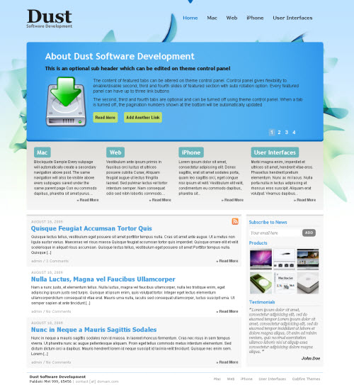 dust wordpress theme