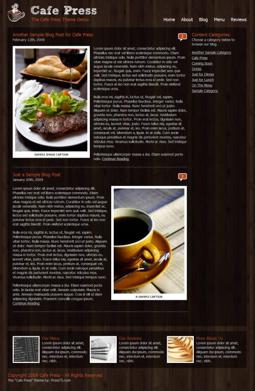 cafe press theme