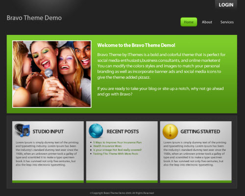 bravo business wordpress theme