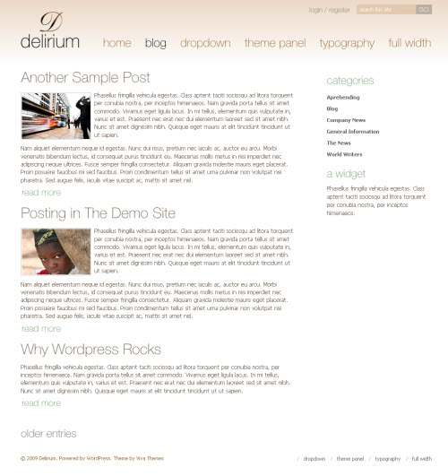 Delirium WordPress Theme