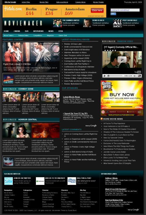 moviemaker wordpress theme