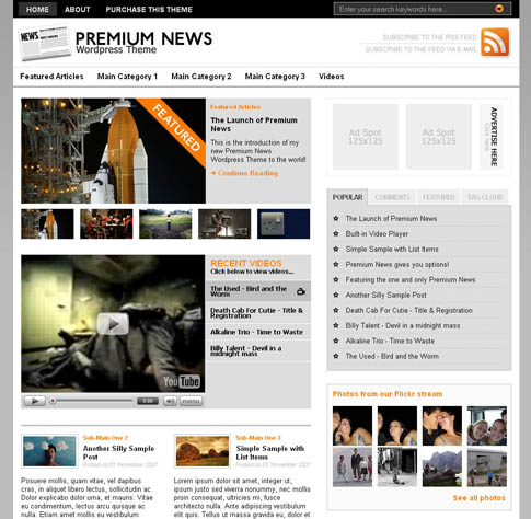 Premium News Theme