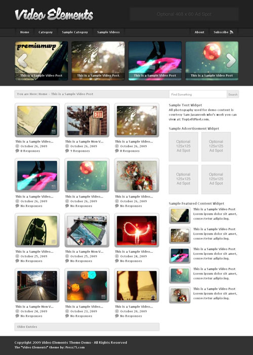 Video Elements 2.0 WordPress Theme