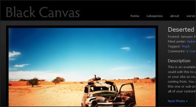 Black Canvas WordPress Theme