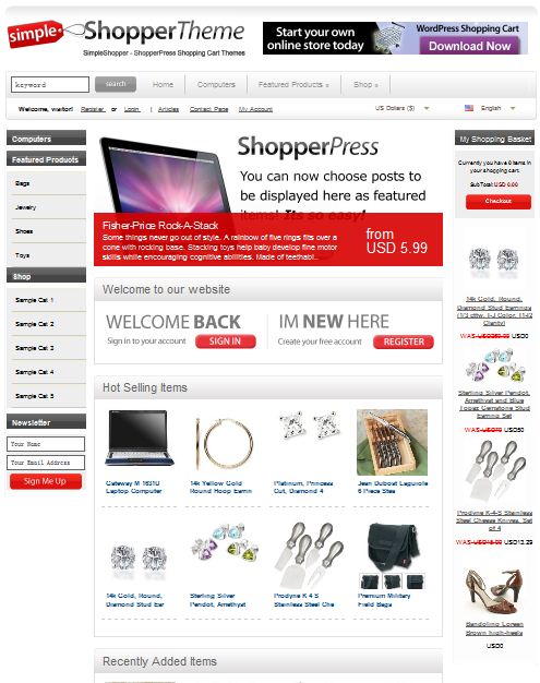 eCommerce WordPress Templates ShopperPress