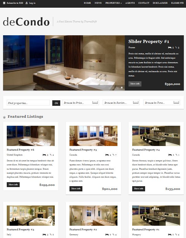 Furniture WordPress Theme deCondo picture