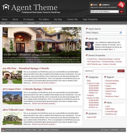 Studiopress Real Estate WordPress Theme Agent picture