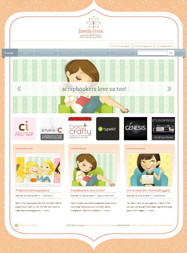 cute pink lovely wordpress theme