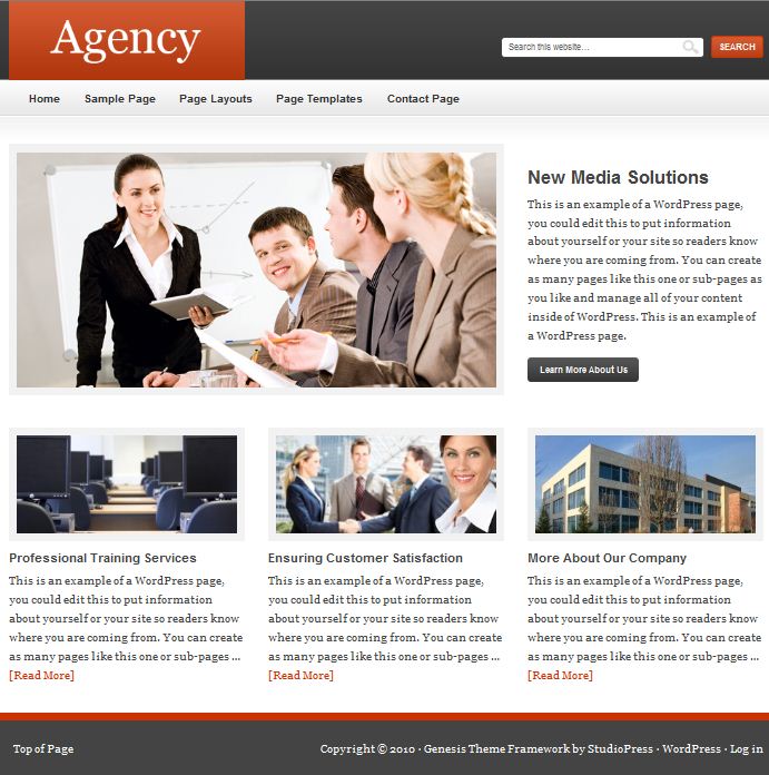 studiopress agency cms wodpress theme picture