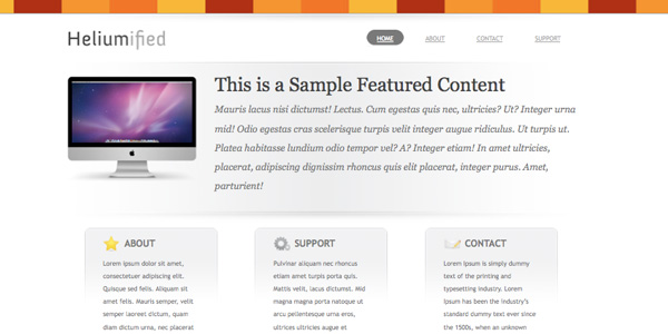 Heliumified 20 Excellent Free WordPress 3.0 Themes