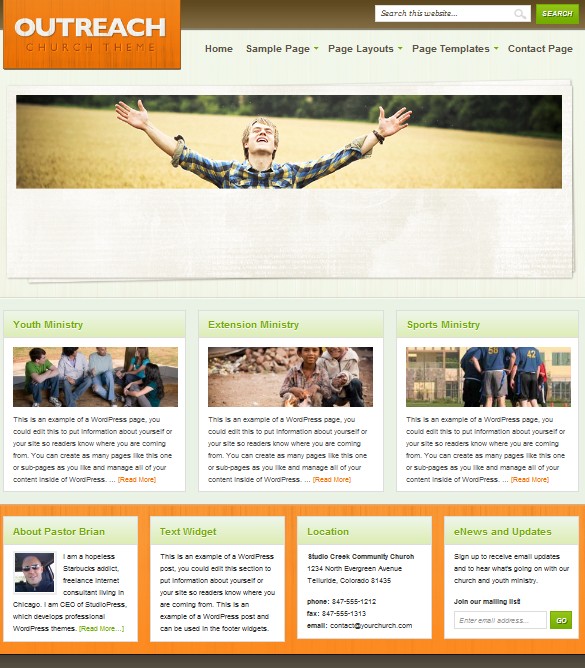 cms corporate wordpress themes