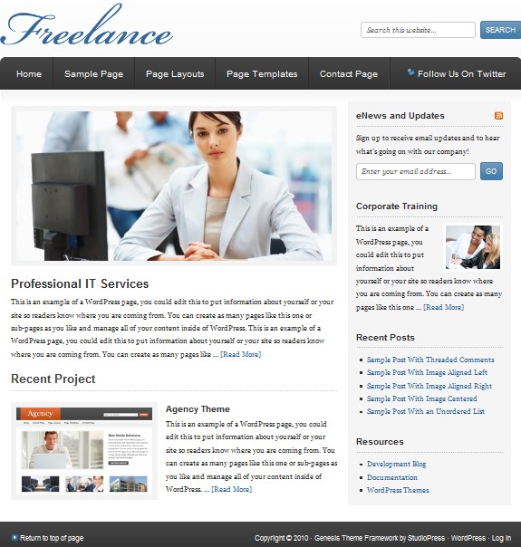 company wordpress themes