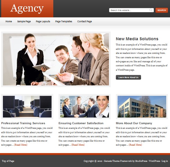 studiopress agency cms theme