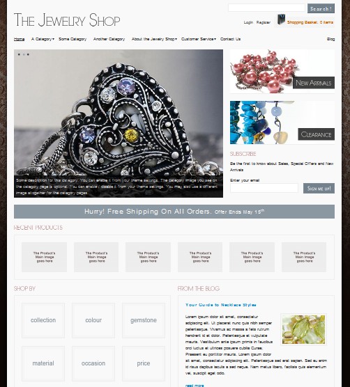 the jewelry wordpress theme