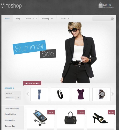 viroshop wordpress theme for sale