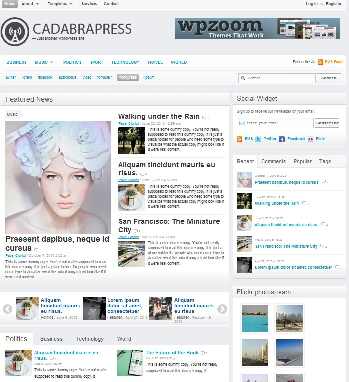  magazine wordpress theme cadabrapress