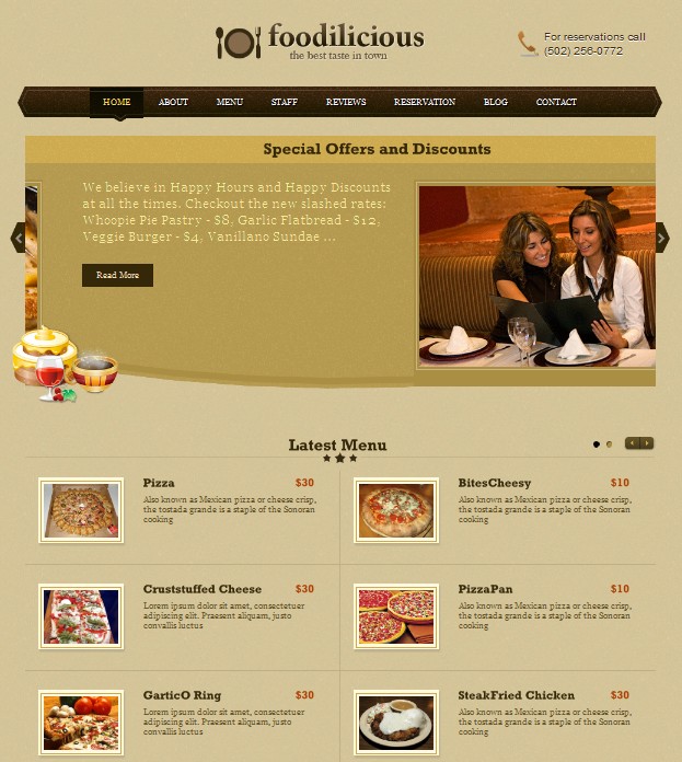 food wordpress theme