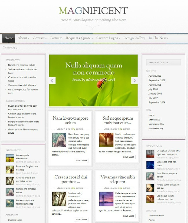 magazine wordpress theme magnificaent