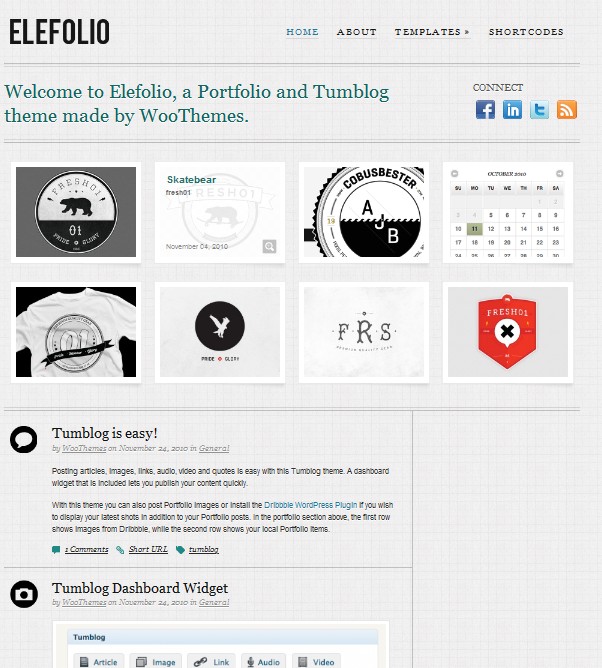 elefolio portfolio wordpress theme