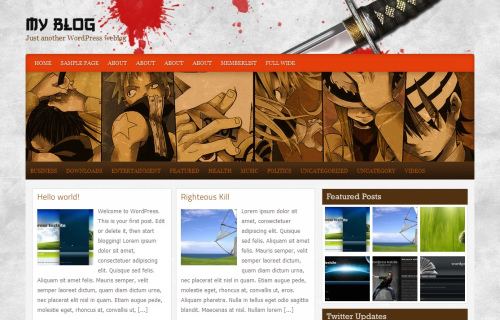 Wordpress-125 in 100 Free High Quality WordPress Themes: 2010 Edition