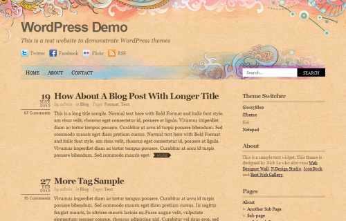 Wordpress-127 in 100 Free High Quality WordPress Themes: 2010 Edition