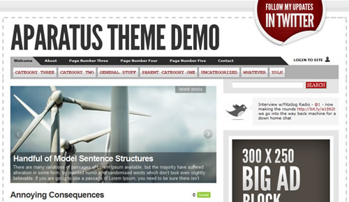 Sm WordPress Theme 03 in 100 Free High Quality WordPress Themes: 2010 Edition