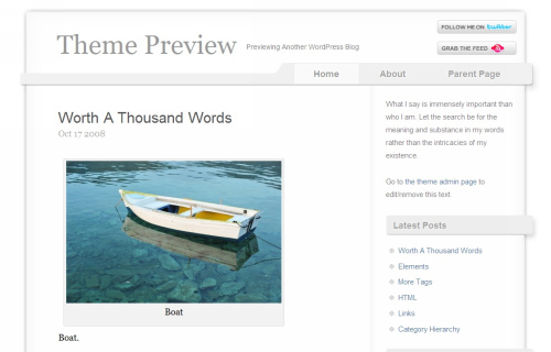 Wordpress-103 in 100 Free High Quality WordPress Themes: 2010 Edition