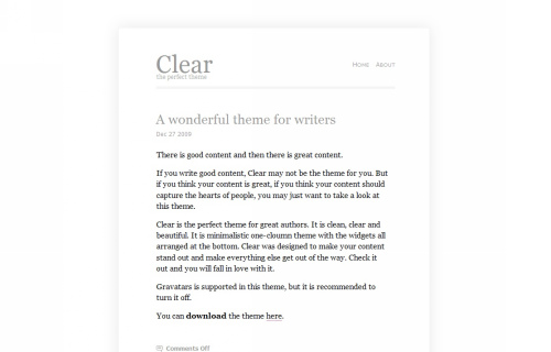 Wordpress-111 in 100 Free High Quality WordPress Themes: 2010 Edition