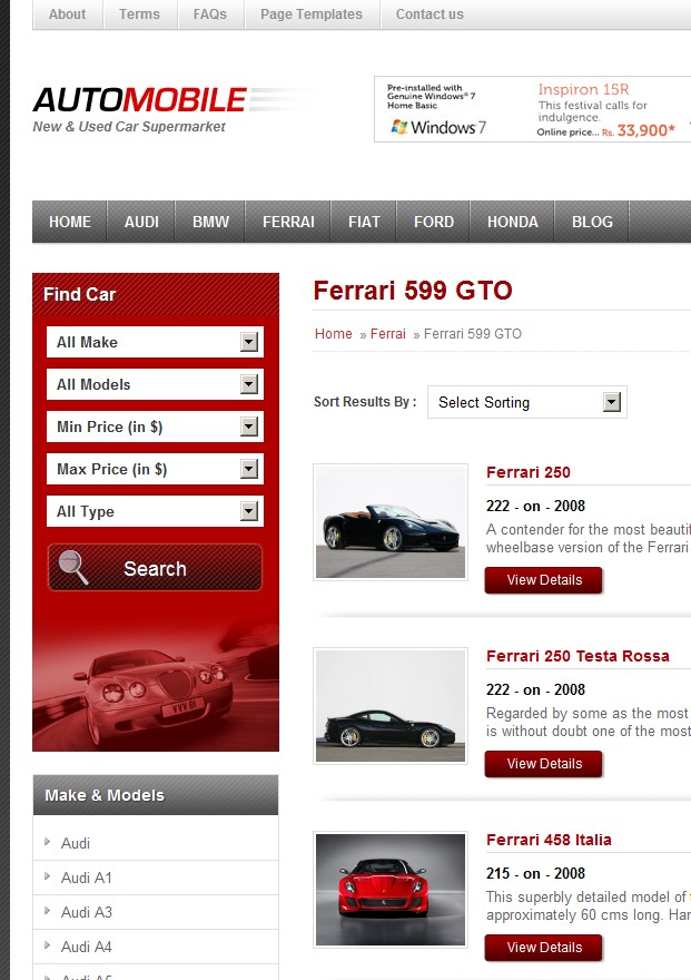 car wordpress themes