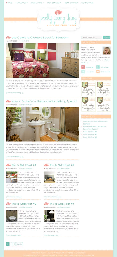 Pretty Young Thing Premium WordPress Theme