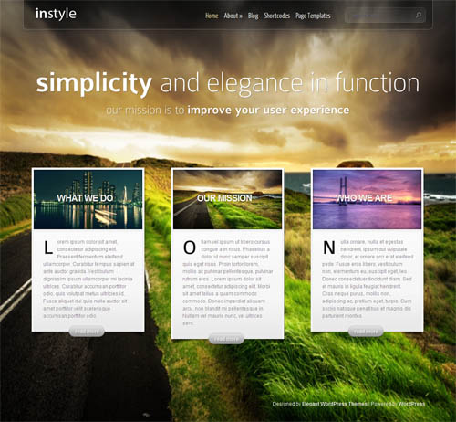 In Style Premium WordPress Theme