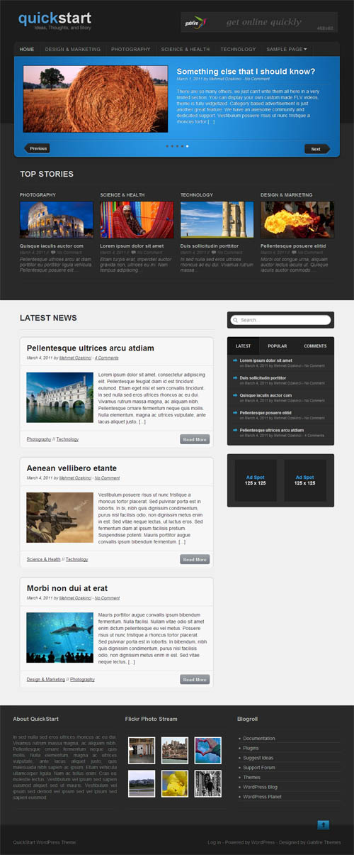 Quick Start Premium WordPress Theme